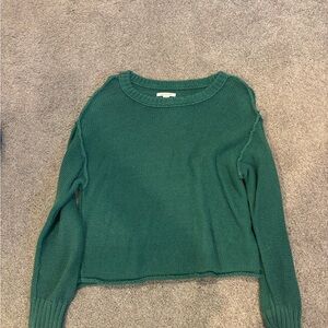 American Eagle Outfitters Teal Crew Neck Sweater